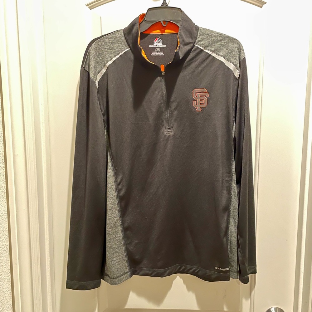 Majestic cool base SF Giants black pullover men’s large